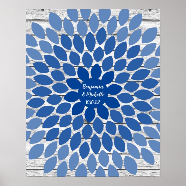 Fleur - 100 feuilles Livre d'invité Poster alterna (Devant)