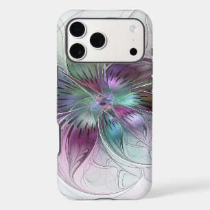 Fleur abstraite colorée Art fractal floral moderne