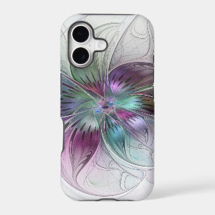 Fleur Abstraite Colorée Art Fractal Floral Moderne