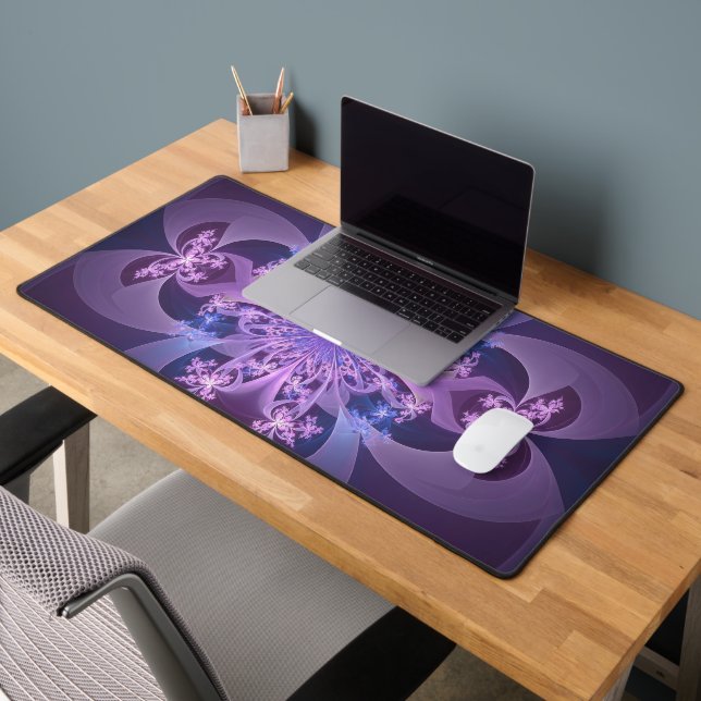 Fleur abstraite fractale violette (Bureau 2)