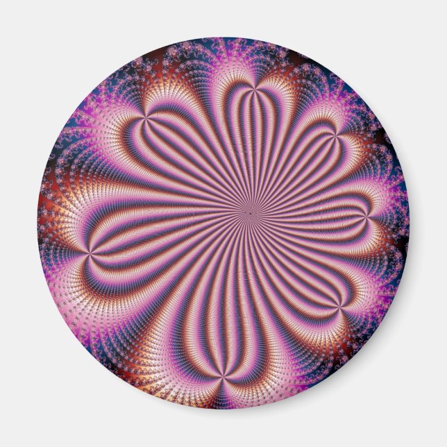 Fleur - Aimant fractal (Devant)
