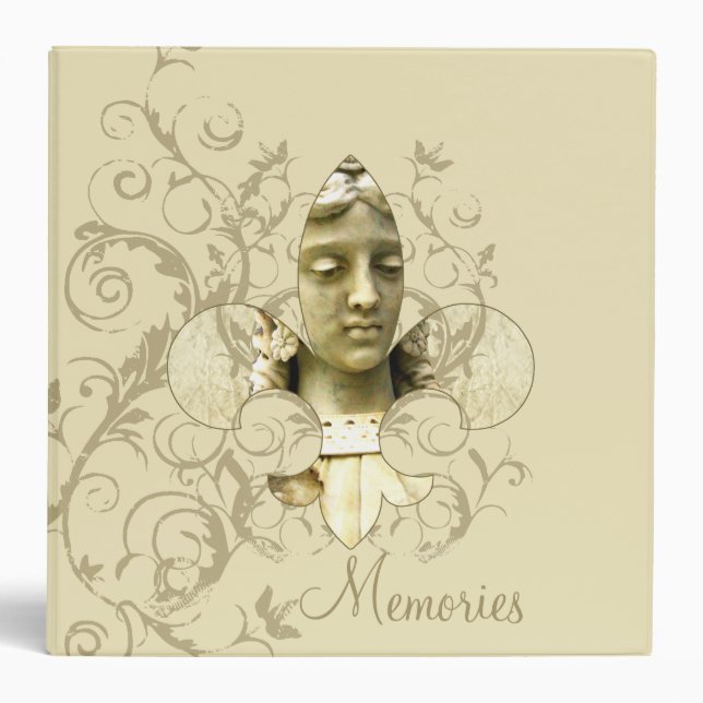 Fleur Angel Statue Binder (Front)