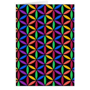 Fleur arc-en-ciel du Motif de vie