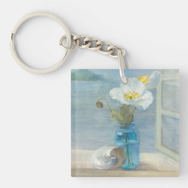 Fleur blanche donnant sur la mer (Devant)