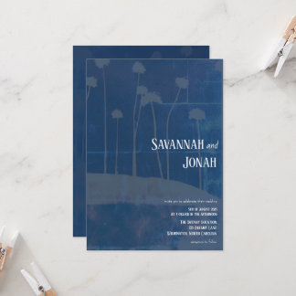 Fleur Bleue Art Faire-part de mariage unique