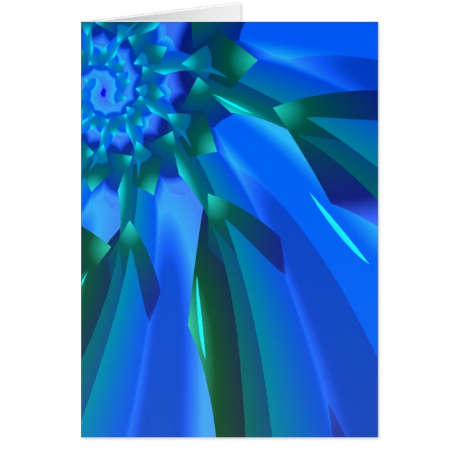Fleur bleue/cyan (Devant)