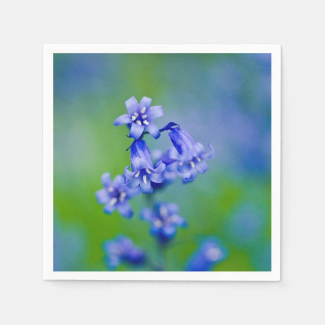 Fleur Bluebell Cocktail serviettes en papier (Devant)