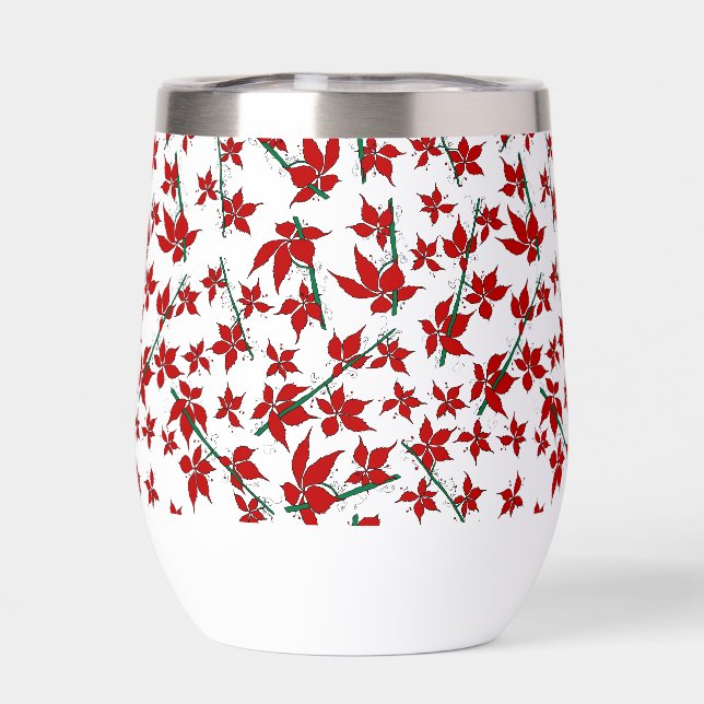 Fleur botanique rouge de Noël (Arrière)