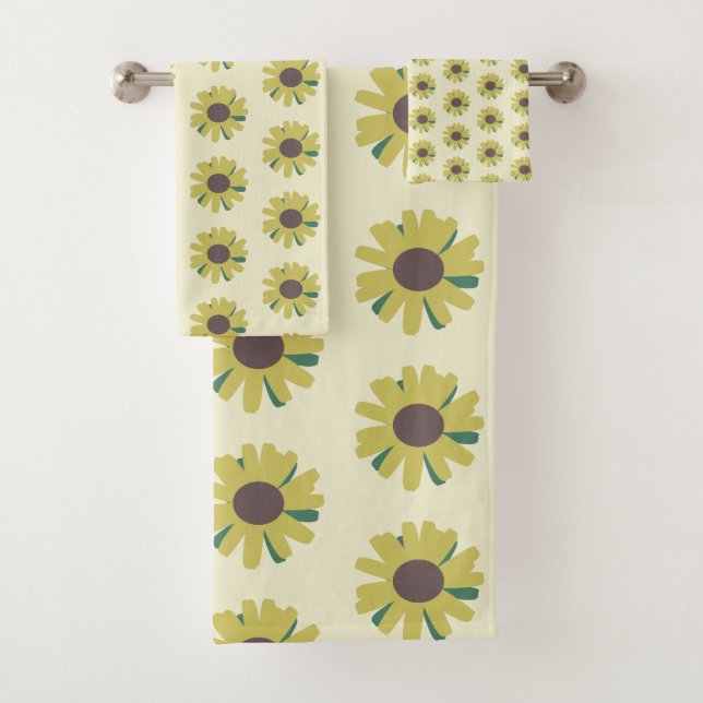 Fleur Brown de tournesol  Jaune Motif (En situation)