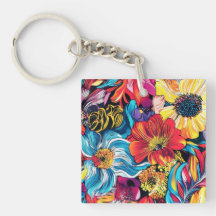 Fleur colorée
