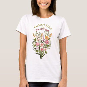 Fleur comme un t-shirt fleuri