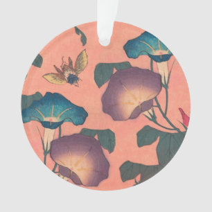 Fleur d'abeille rose classique Hokusai Art