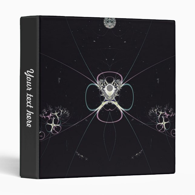 Fleur dans des classeurs vinyles de l'espace (Devant/Côté)