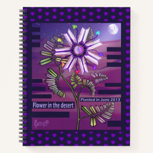 Fleur dans le carnet du désert