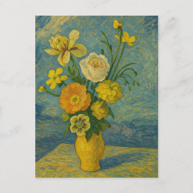 Fleur dans le vase Carte postale (Devant)