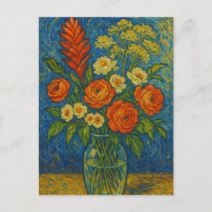 Fleur dans le vase Carte postale
