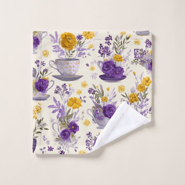 Fleur dansante  (Gant de toilette)