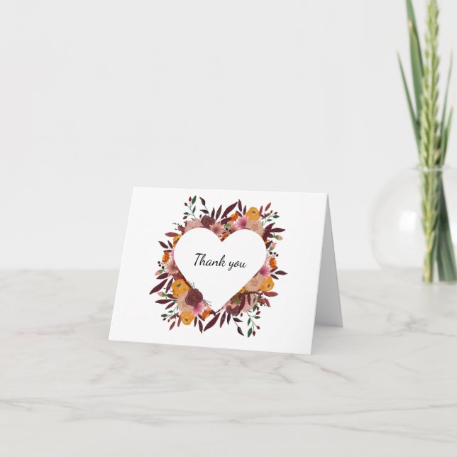 Fleur d'automne Mariage blanc blanc blanc Merci ca (Devant)