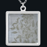 Fleur de Bleu I Silver Plated Necklace<br><div class="desc">Floral</div>