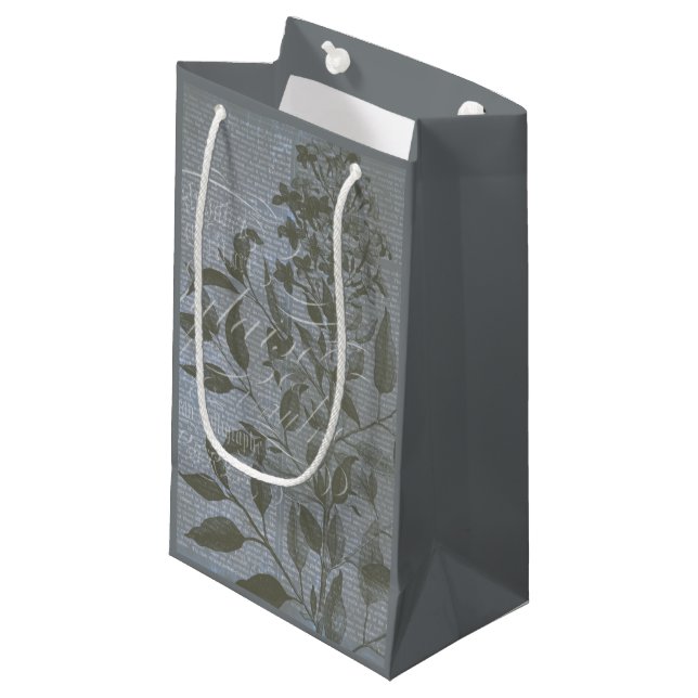 Fleur de Bleu I Small Gift Bag (Front Angled)