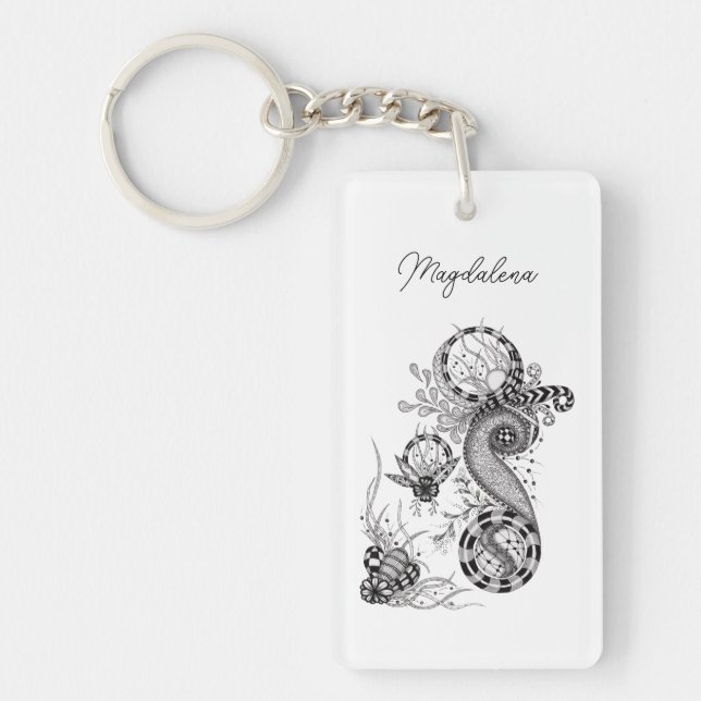 Fleur de Boho moderne au stylo-feutre fin -  (Devant)