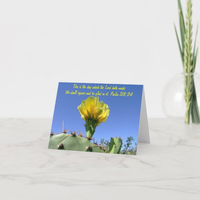 fleur de cactus de carte pour notes de blanc de (Devant)