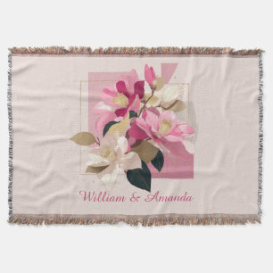 Fleur de Camellia rose Lancer la couverture
