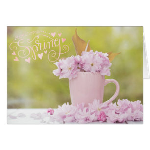 Fleur de cerisier Floral Stilllife Printemps Texte