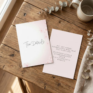 Fleur de cerisier rose Détails Carte de boîtier