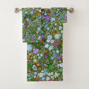 Fleur de champ vert sauvage