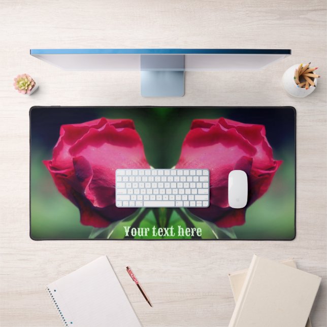 Fleur de cintrage Rosebud rouge personnalisée (Bureau 1)