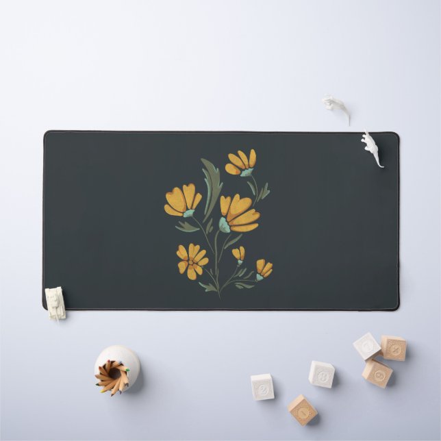 Fleur de Cosmos Jaune Beauté simple (Tableau pour enfants)