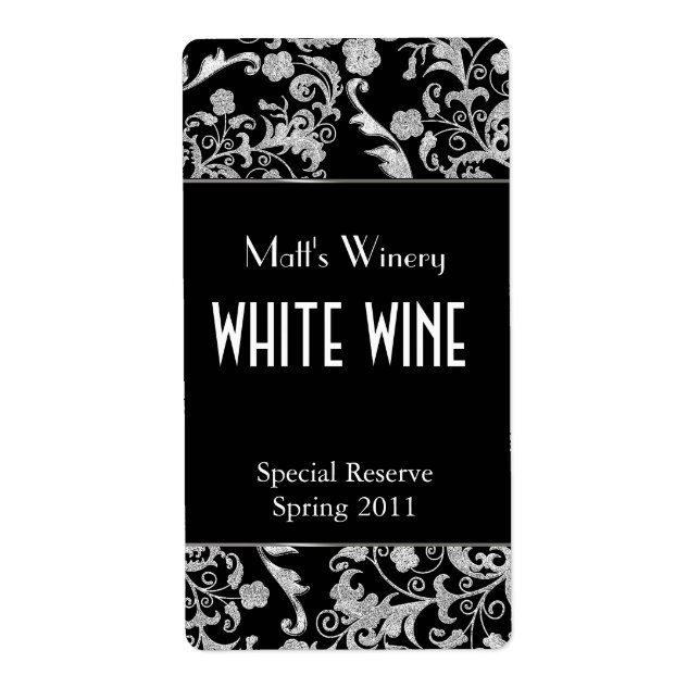 Fleur de couleur noire et argentée Maison Vins fai (Devant)