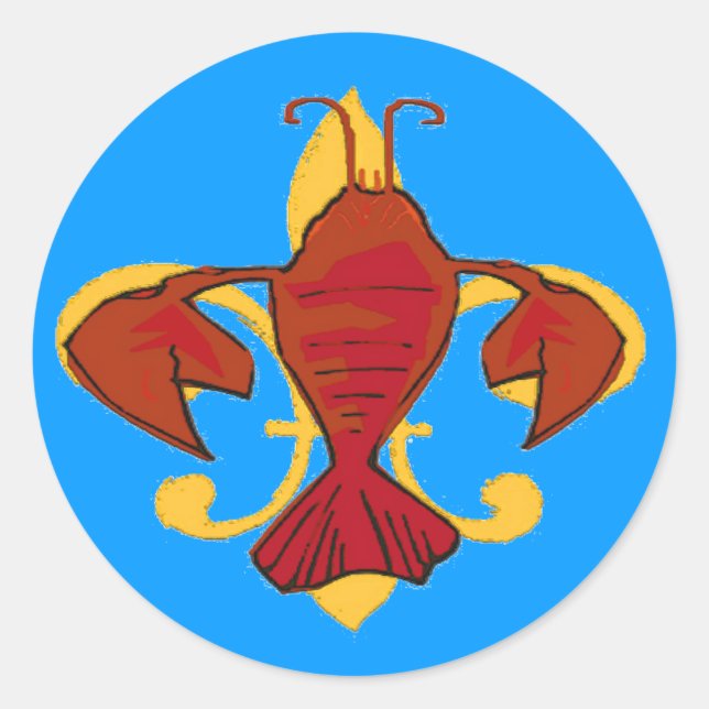 Fleur De Craw, CRAW DAT Classic Round Sticker (Front)