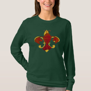 Fleur De Craw,  Fleur De Lis Crawfish T-Shirt