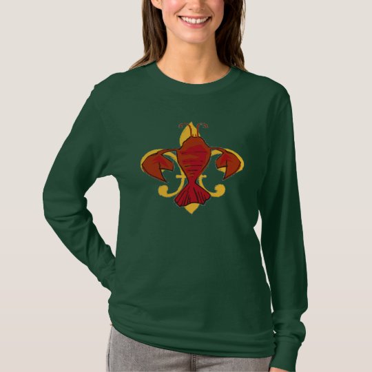 Fleur De Craw, Fleur De Lis Crawfish T-Shirt