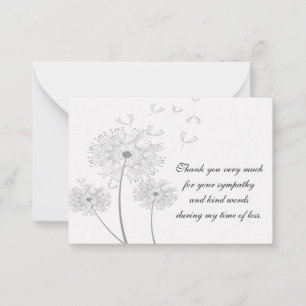 Fleur de Dandelion après les funérailles Cartes de