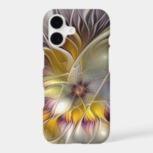 Fleur de fantaisie fractale moderne abstraite et c