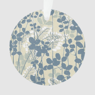 Fleur de feuille bleue asiatique japonaise