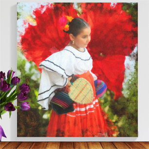 Fleur de Fiesta 2555 Impression d'art en toile