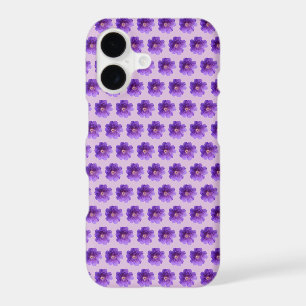 Fleur de géranium violet sans couture sur boîtier 