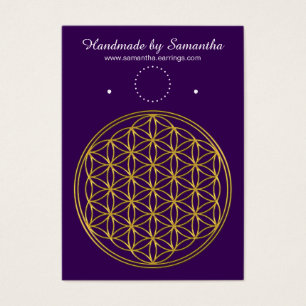 Fleur de la vie / Blume des Lebens - or brillant