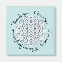 Fleur de la vie Ho'oponopono Magnet