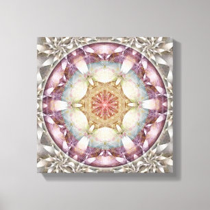 Fleur de la vie Mandala 13 toile enveloppée Imprim
