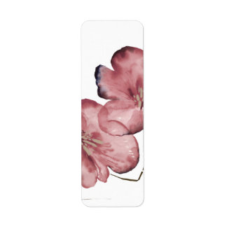 Fleur de l'aquarelle minimaliste