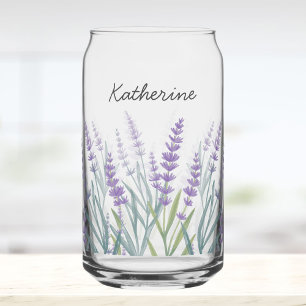 Fleur de lavande violette personnalisée aquarelle