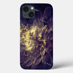 Fleur De Liberté - Fleur Bleu D'Or   COQUE IPAD