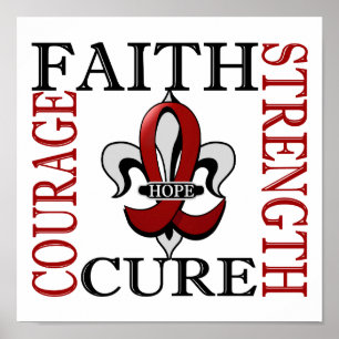 Fleur De Lis 3 Multiple Myeloma Poster