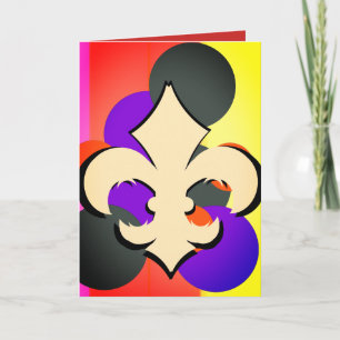 Fleur-de-Lis 5"x7" Greeting Card
