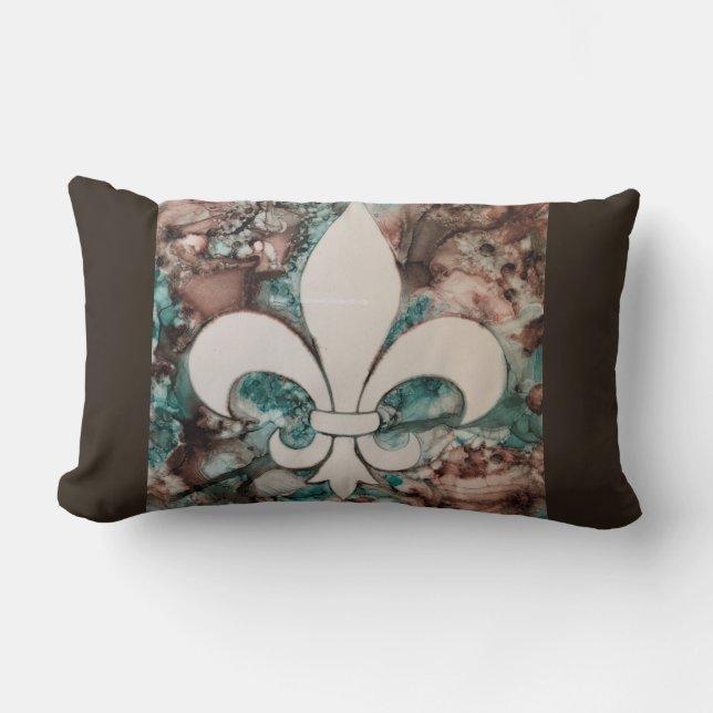 Fleur De Lis Accent Pillow (Front)
